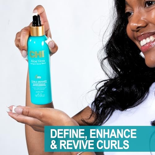 CHI Aloe Vera Humidity Resistant Leave-In Conditioner - Defined, Smooth & Frizz-Free Curls - Sulfate, Paraben & Cruelty-Free - 6 oz Avelisse