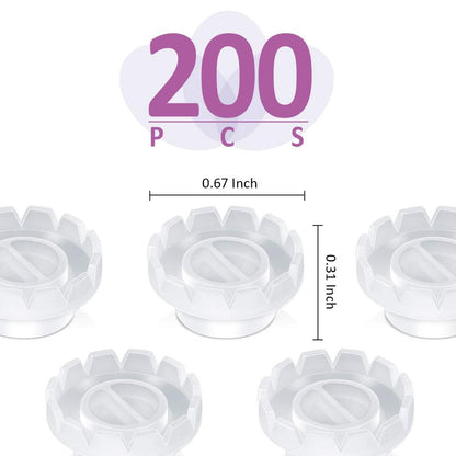 Teenitor 200 Pack Eyelash Extension Volume Lashes Fan Blossom Cups, Glue Holder and Lash Organizer Supplies Tools