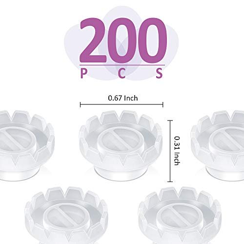Teenitor 200 Pack Eyelash Extension Volume Lashes Fan Blossom Cups, Glue Holder and Lash Organizer Supplies Tools - görsel 4