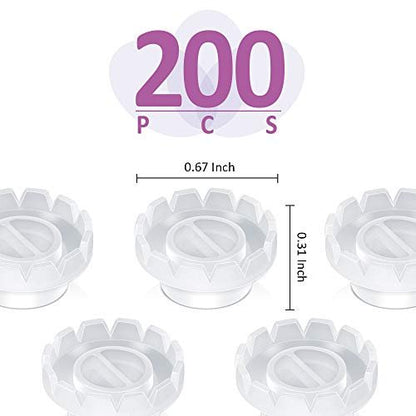 Teenitor 200 Pack Eyelash Extension Volume Lashes Fan Blossom Cups, Glue Holder and Lash Organizer Supplies Tools
