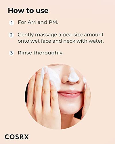 COSRX AC Collection Calming Foam Cleanser - Salicylic Acid Acne Face Wash, 150ml / 5.07 fl.oz, Paraben Free, Animal Testing Free, Korean Skin Care