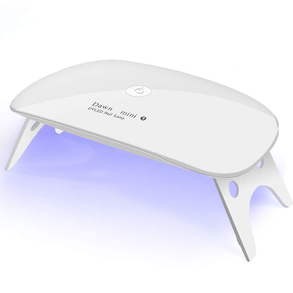 Kepma UV LED Nail Dryer Mini Lamp Portable Curing Light for Gel Nail Polish, 6W (White) - görsel 1