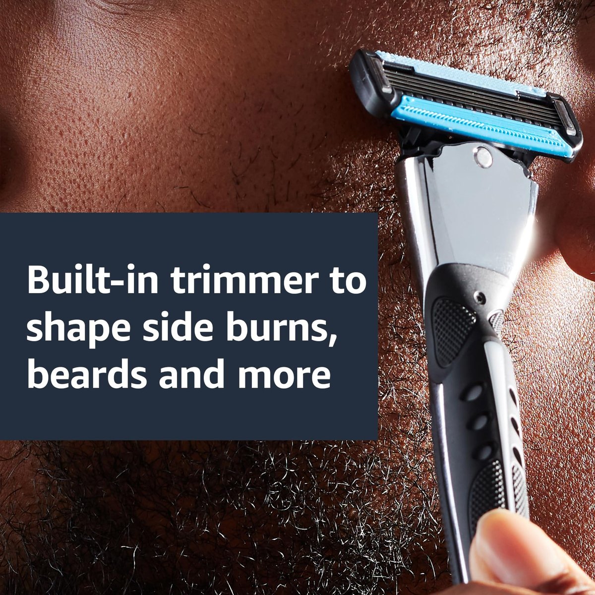 5-Blade MotionSphere Razor Blade Refills for Men's Shave with Dual Lubrication and Precision Beard Trimmer, 8 Cartridges (Fits Select Razor Handles Only) Avelisse