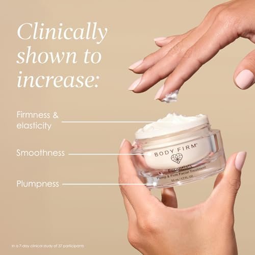 BODY FIRM Crepe Erase Plump & Firm Facial Treatment - Anti-Aging Night Cream for Face and Neck, Hydrating Moisturizer, 1.7 fl oz Avelisse