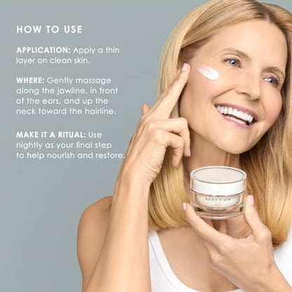 BODY FIRM Crepe Erase Plump & Firm Facial Treatment - Anti-Aging Night Cream for Face and Neck, Hydrating Moisturizer, 1.7 fl oz Avelisse
