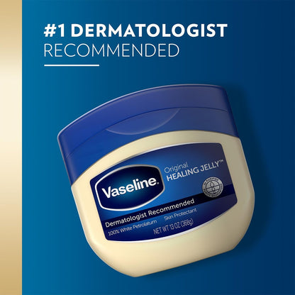 Vaseline Petroleum Jelly Value-Size 2-Pack – Dermatologist Recommended Skin Protectant, 13 Oz Each Avelisse