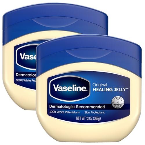 Vaseline Petroleum Jelly Value-Size 2-Pack – Dermatologist Recommended Skin Protectant, 13 Oz Each Avelisse