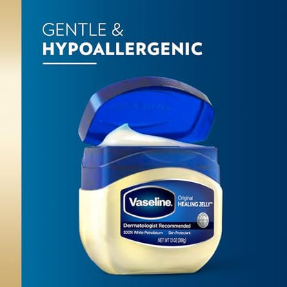 Vaseline Petroleum Jelly Value-Size 2-Pack – Dermatologist Recommended Skin Protectant, 13 Oz Each Avelisse
