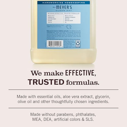 Mrs. Meyer's Clean Day Hand Soap Refill, Rain Water Scent, 33 fl oz Avelisse