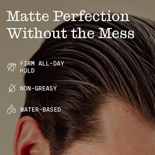 Firsthand Supply Hair Clay Pomade – Matte Finish, Extra Strong Hold, Non-Greasy & Water-Based for Men and Women – 3 oz Avelisse