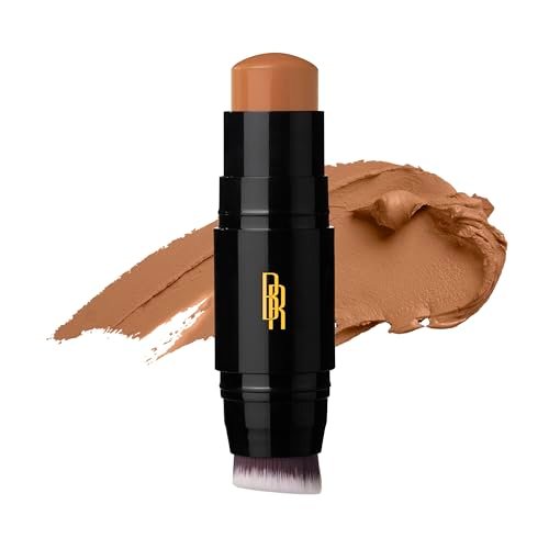 Black Radiance Color Perfect Foundation Stick with Soft Brush Applicator Duo – Buildable, Blendable Versatile Pigment-Rich Formula - Brownie - görsel 2
