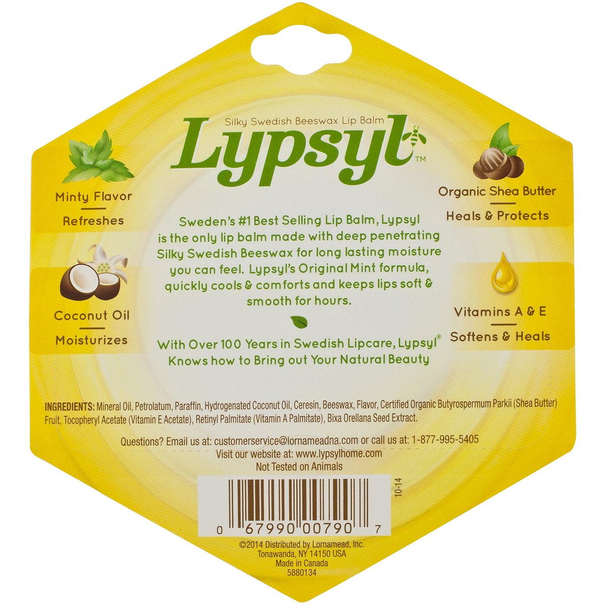 Lypsyl Intense Protection Original Mint Lip Balm 3-Pack – 0.10 oz Each - görsel 5