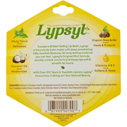 Lypsyl Intense Protection Original Mint Lip Balm 3-Pack – 0.10 oz Each