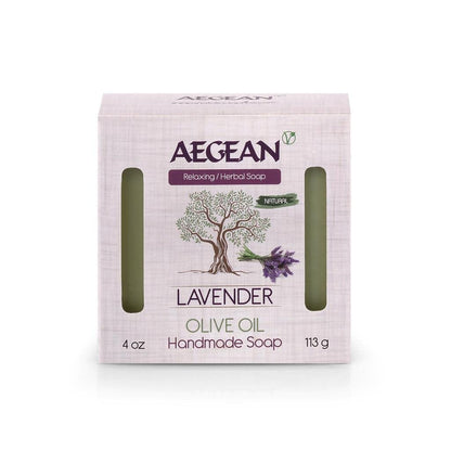 AEGEAN 100% Natural Bar Soap with Organic Ingredients - Vegan, Moisturizing Handmade Body Soap Bars for Women & Men, Scented with Premium Essential Oils (6 Count Pack) Avelisse