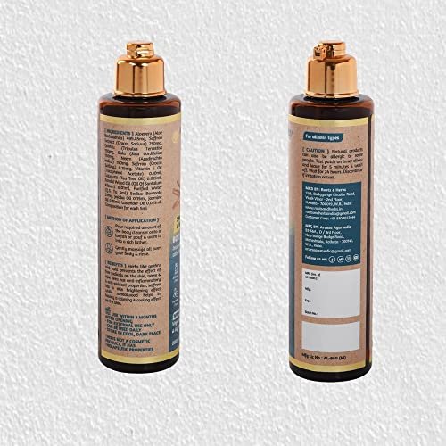 ROOTS AND HERBS Ayurvedic Body Wash with Red Sandalwood & Saffron – 6.76 oz - görsel 8