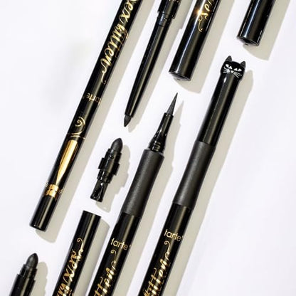 Tarte Sex Kitten Liquid Liner – Waterproof, All-Day Wear Eyeliner Pen with Castor Oil for Bold, Nourished Lashes, Vegan & Cruelty-Free, Full Size, Black