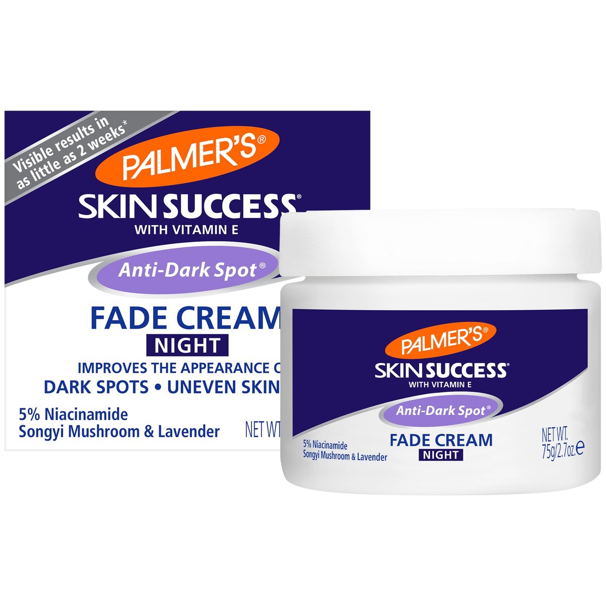 Palmer's Skin Success Anti-Dark Spot Nighttime Fade Cream with Retinol & Niacinamide, Dark Spot Corrector for Face, 2.7 oz - görsel 1