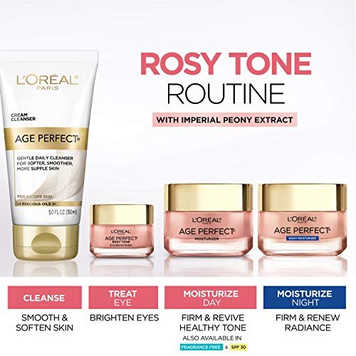 L'Oreal Paris Age Perfect Rosy Tone Anti-Aging Eye Cream - 0.5 oz for Dark Circles & Wrinkles Avelisse