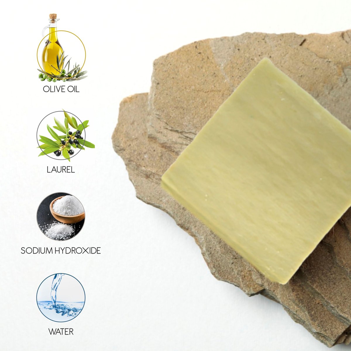 Aleppo Soap Bar – Handmade, 100% Pure Natural Vegan Soap with Olive Oil & Laurel – Body, Face & Bath Soap – Detox Spa Soap Gift Set – 5.6 oz Each, 12 Bars Avelisse