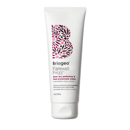 Briogeo Farewell Frizz Blow Dry Perfection & Heat Protectant Crème – Silicone-Free Frizz Control & Heat Protection Up to 450°F, Vegan & Cruelty-Free, 4 oz