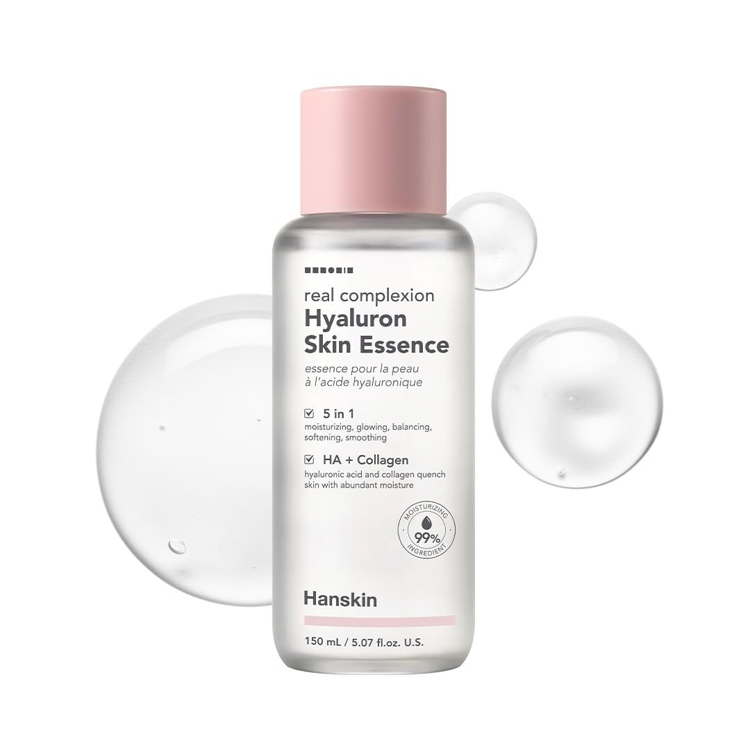 Hanskin Hyaluron Skin Essence Toner – Korean Hydrating Toner for Glass Skin | Hyaluronic Acid & Collagen | Lightweight Moisturizing Astringent for Dry, Sensitive & Dull Skin | K-Beauty (5.07 fl oz) Avelisse