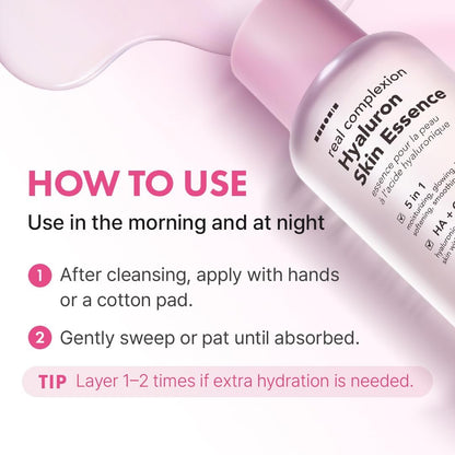 Hanskin Hyaluron Skin Essence Toner – Korean Hydrating Toner for Glass Skin | Hyaluronic Acid & Collagen | Lightweight Moisturizing Astringent for Dry, Sensitive & Dull Skin | K-Beauty (5.07 fl oz) Avelisse