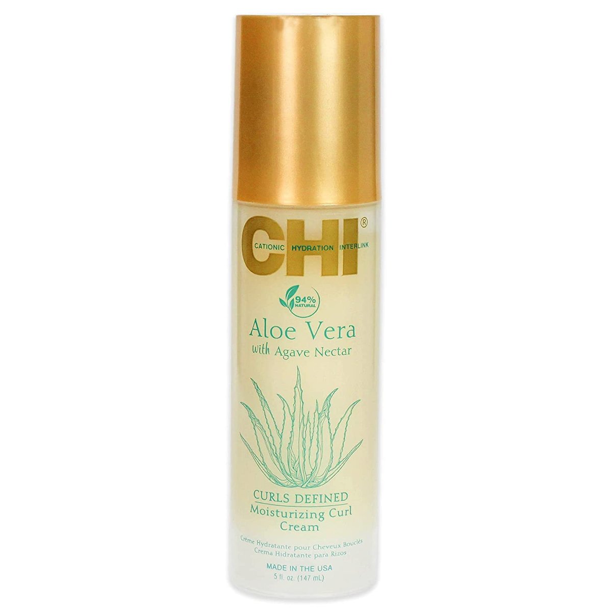 CHI Aloe Vera Moisturizing Curl Cream – Define & Hydrate Curls, Sulfate & Paraben Free, 5 oz Avelisse