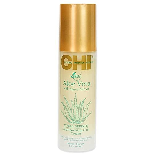 CHI Aloe Vera Moisturizing Curl Cream – Define & Hydrate Curls, Sulfate & Paraben Free, 5 oz Avelisse