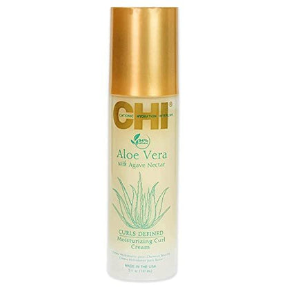 CHI Aloe Vera Moisturizing Curl Cream – Define & Hydrate Curls, Sulfate & Paraben Free, 5 oz Avelisse