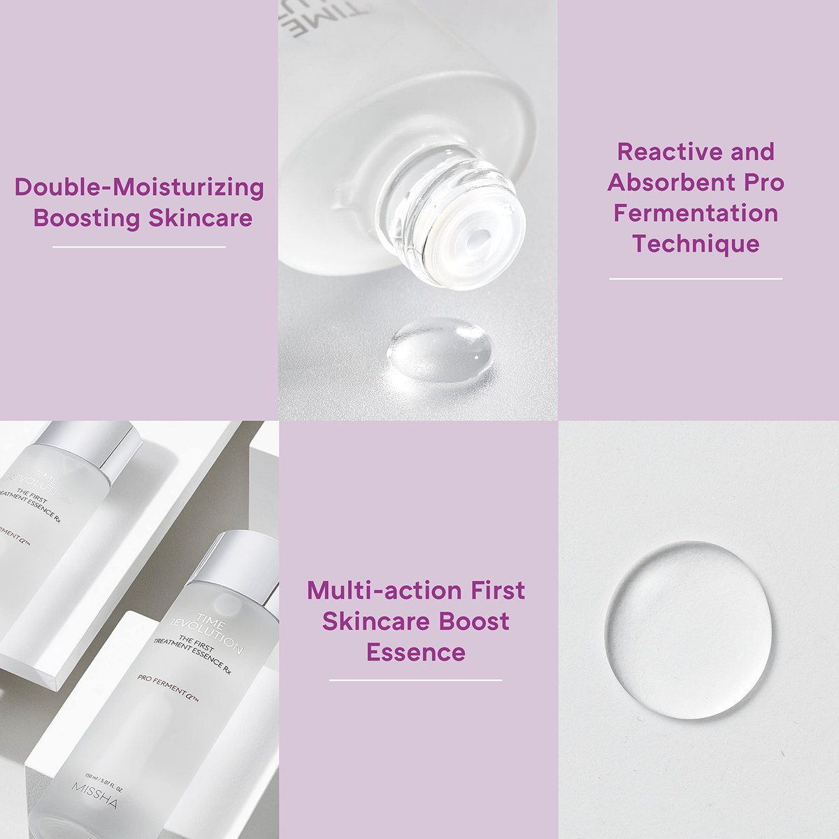 MISSHA Time Revolution The First Essence RX (4th Gen) 150ml - Hydrating Korean Face Essence Toner for Smooth, Balanced Skin Avelisse