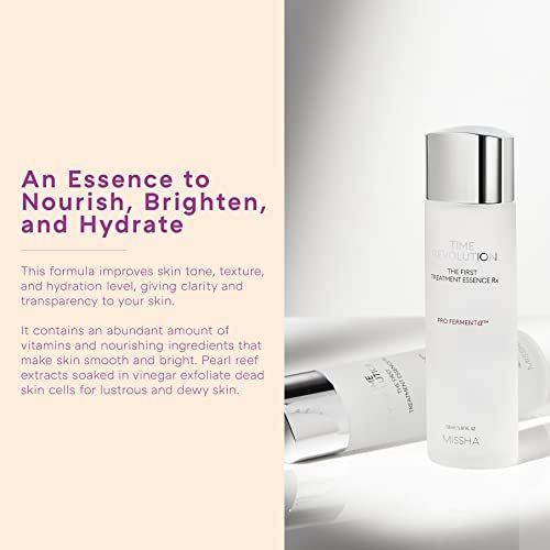 MISSHA Time Revolution The First Essence RX (4th Gen) 150ml - Hydrating Korean Face Essence Toner for Smooth, Balanced Skin Avelisse