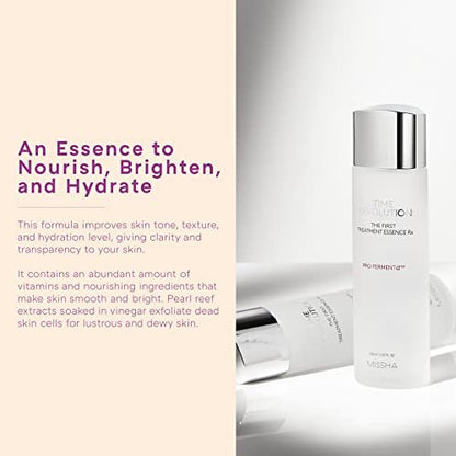 MISSHA Time Revolution The First Essence RX (4th Gen) 150ml - Hydrating Korean Face Essence Toner for Smooth, Balanced Skin Avelisse