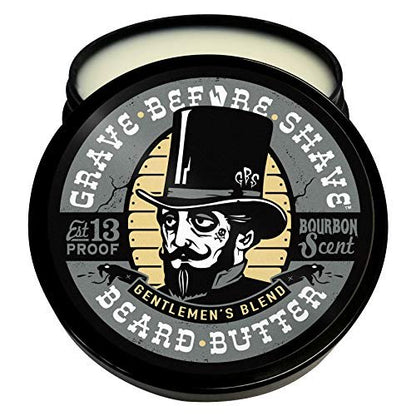 Grave Before Shave Gentlemen's Blend Beard Butter - 4 oz Premium Beard Conditioner Avelisse