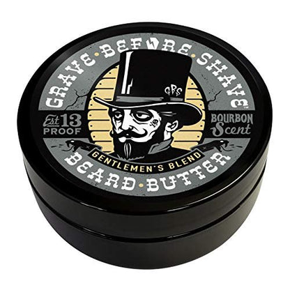 Grave Before Shave Gentlemen's Blend Beard Butter - 4 oz Premium Beard Conditioner Avelisse