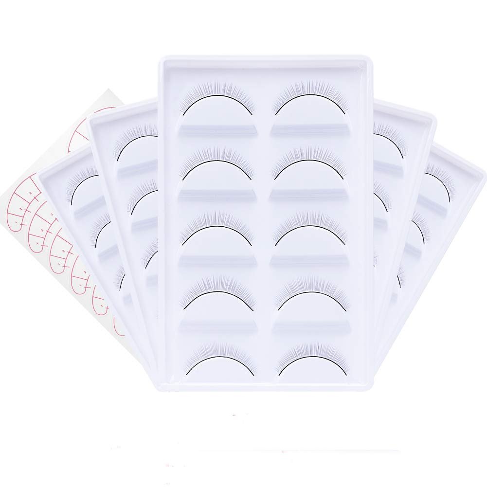 25 Pairs Practice Lashes for Training Eyelash Extension Supplies - FADLASH (5 Packs Black) - görsel 1