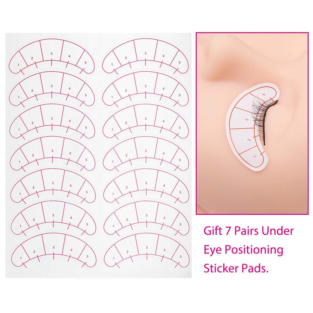 25 Pairs Practice Lashes for Training Eyelash Extension Supplies - FADLASH (5 Packs Black) - görsel 8