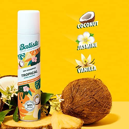 Batiste Dry Shampoo Tropical Fragrance - Waterless Shampoo for Fresh Hair & Volume, 6.35 oz - görsel 6