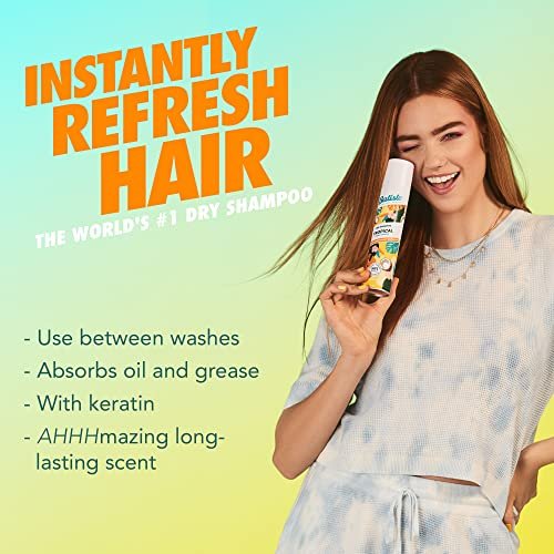 Batiste Dry Shampoo Tropical Fragrance - Waterless Shampoo for Fresh Hair & Volume, 6.35 oz - görsel 4