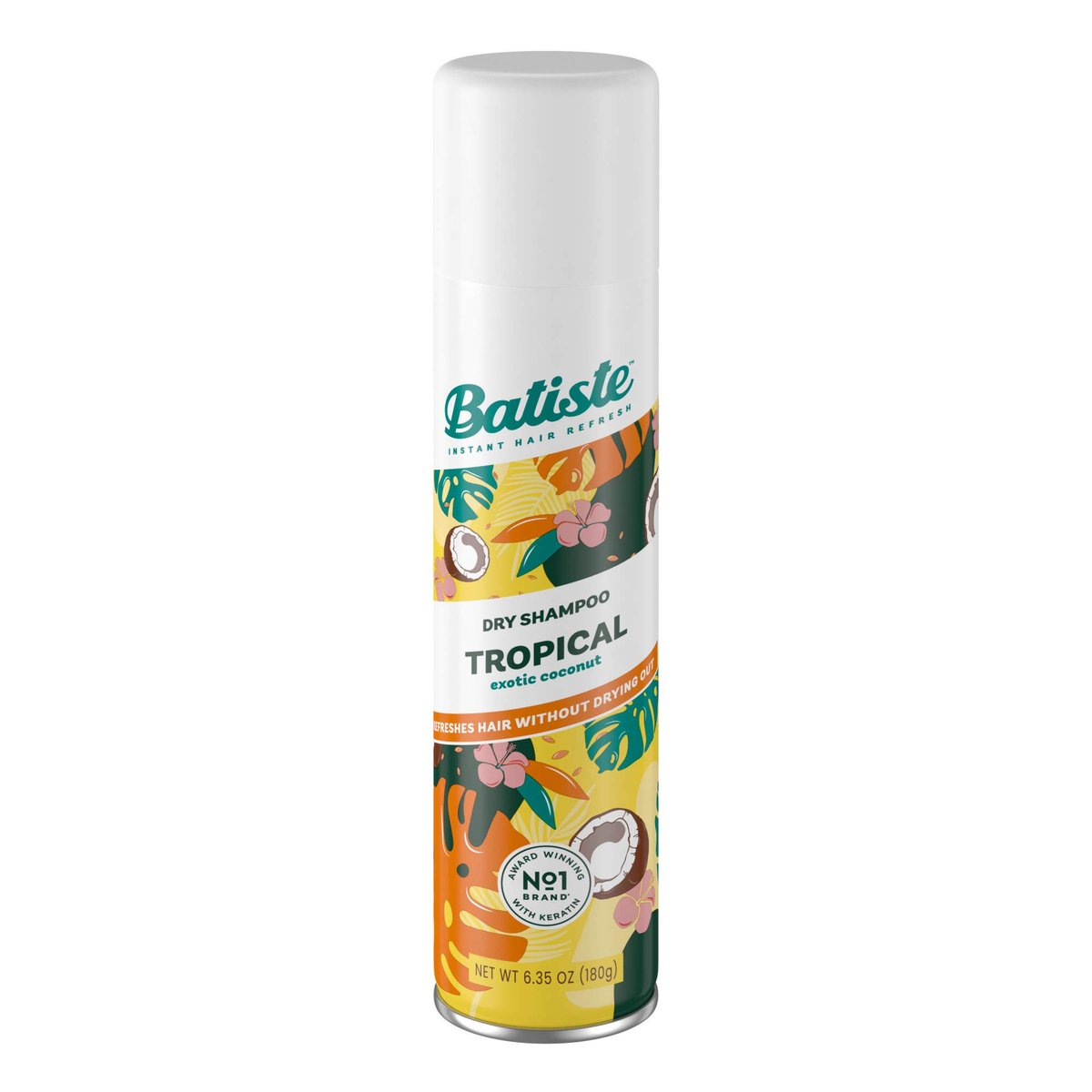 Batiste Dry Shampoo Tropical Fragrance - Waterless Shampoo for Fresh Hair & Volume, 6.35 oz - görsel 1