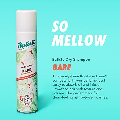 Batiste Dry Shampoo Bare Fragrance - Refresh Hair & Absorb Oil Between Washes, Waterless Shampoo for Texture & Body, 6.35 oz - görsel 10