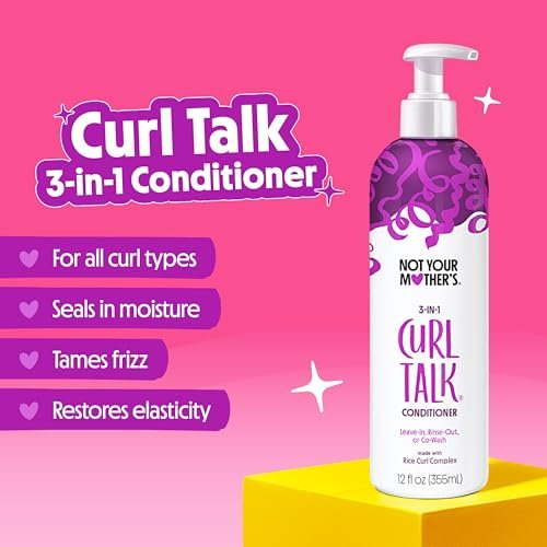 Not Your Mother's Curl Talk Shampoo and Conditioner Set for Curly Hair - 2 Pack, 12 fl oz Each - Cleanse & Hydrate, Control Frizz for All Curl Types Avelisse