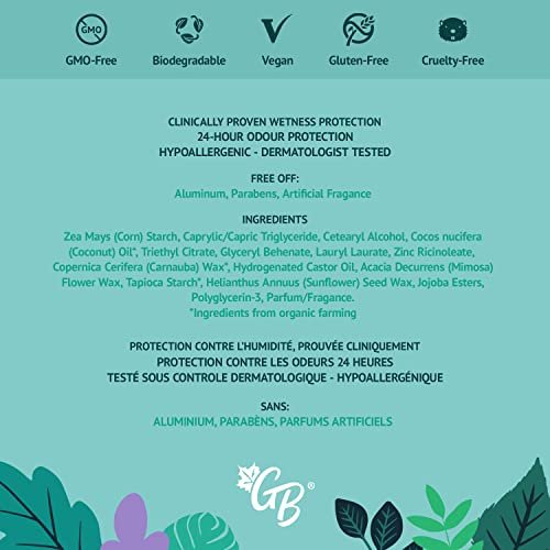 Green Beaver Bliss Antiperspirant - Natural Aluminum-Free Deodorant, 50g Avelisse