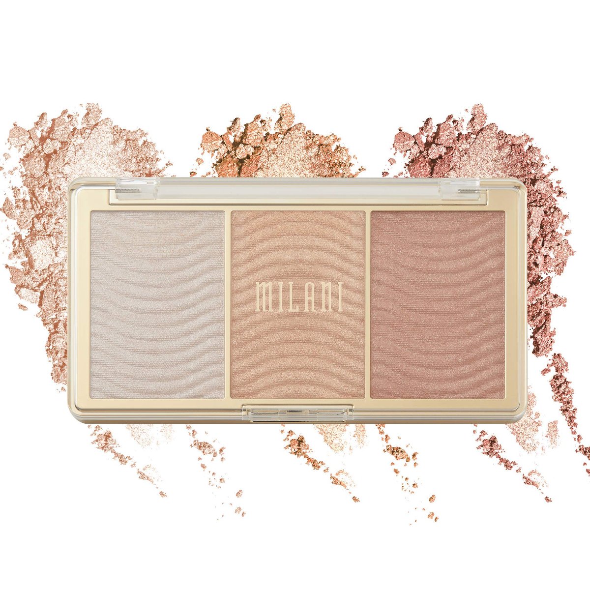 Milani Stellar Lights Highlighter Palette - Rose Glow - 3 Vegan & Cruelty-Free Face Powders for Contour & Highlight Avelisse