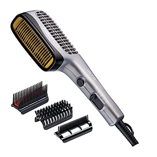 Red by Kiss 1875 Ceramic Ionic Hair Styler Blow Dry Comb - Fast Drying & Silk Press for All Hair Types Avelisse