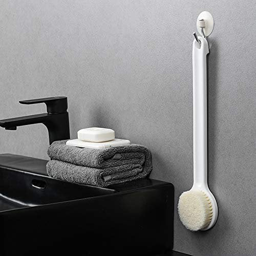 Ithyes Body Brush for Dry Brushing & Shower – Long Handle, Gentle Back Skin Scrubber, Exfoliate, Massage, Improve Circulation, Cellulite Treatment – White, 1 Count - görsel 14
