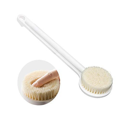 Ithyes Body Brush for Dry Brushing & Shower – Long Handle, Gentle Back Skin Scrubber, Exfoliate, Massage, Improve Circulation, Cellulite Treatment – White, 1 Count