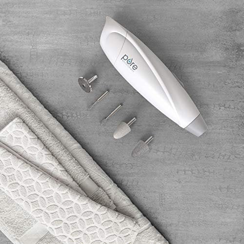 Pure Enrichment PureNails Express Cordless Manicure and Pedicure System - Portable Battery-Powered Nail File with 5 Attachments, 2 Speeds and Storage Bag Avelisse