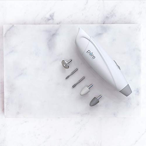 Pure Enrichment PureNails Express Cordless Manicure and Pedicure System - Portable Battery-Powered Nail File with 5 Attachments, 2 Speeds and Storage Bag Avelisse
