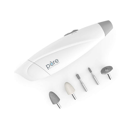 Pure Enrichment PureNails Express Cordless Manicure and Pedicure System - Portable Battery-Powered Nail File with 5 Attachments, 2 Speeds and Storage Bag Avelisse