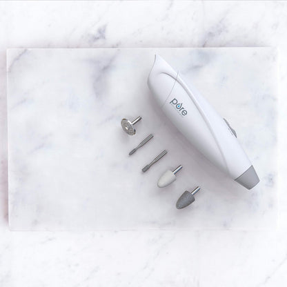 Pure Enrichment PureNails Express Cordless Manicure and Pedicure System - Portable Battery-Powered Nail File with 5 Attachments, 2 Speeds and Storage Bag Avelisse